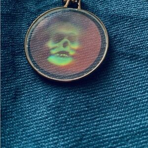 Gold Skull Pendant Necklace